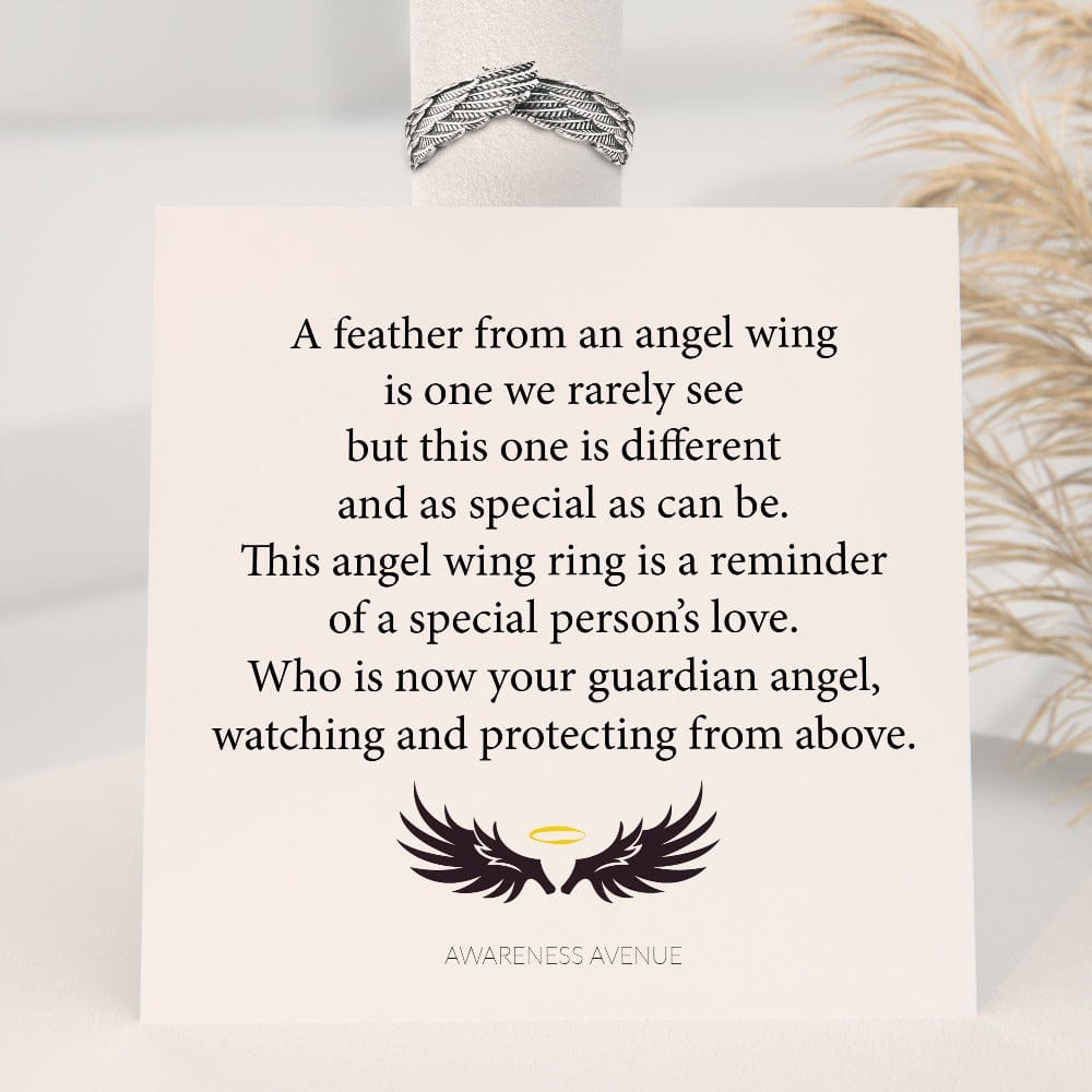 Un symbole d'amour et de protection | Bague Aile d'Ange Gardien